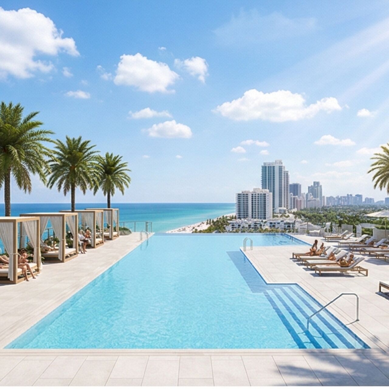 Chateau Square Residences Hallandale Beach Pool Amenities