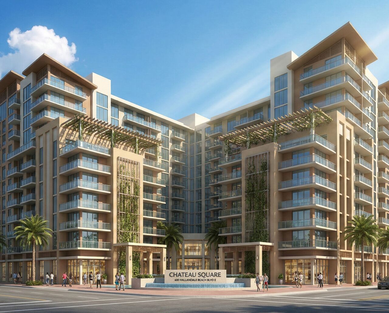 Chateau Square Residences Hallandale Beach Building Exterior